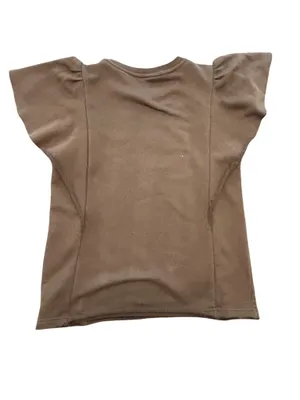 San Diego Padres Ruffle Sleeve cropped Sweatshirt sequin bling Tee raw hem L thumbnail 4