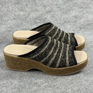 LifeStride BZees Size-11M Women's Very Ready Wedge Sandal Blacksand thumbnail 7