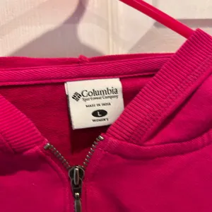 Columbia Womens Zip Hoodie Jacket Fuschia Pink Large Gorpcore Relaxed‎ Classic thumbnail 4
