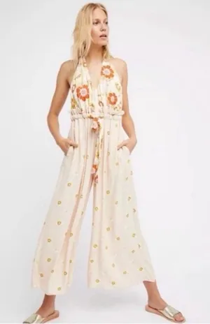 Free People Daisy & Dreams Sz Small Jumpsuit Romper thumbnail 1