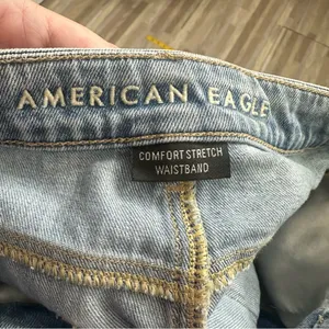 American Eagle Outfitters Ripped Denim Mom Jean Shorts, Size 4 thumbnail 7