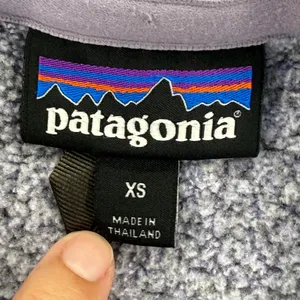 Patagonia Womens XS Better Sweater 1/4 Zip Pullover Vail‎ Logo Lavender thumbnail 3