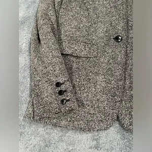 Loft Gray Tweed Jacket blazer 8 thumbnail 2