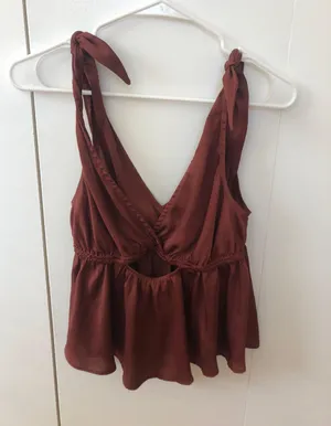 Free People Tie Shirt thumbnail 3