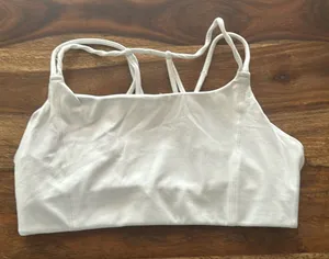 Athleta white strappy bra, size small thumbnail 1