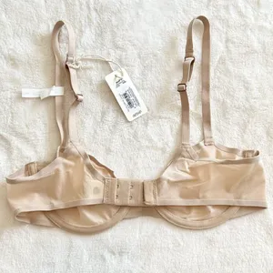 NWT Smoothez by Aerie Nude/Cream Mesh Unlined Balconette Bra - 34B thumbnail 6