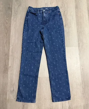 Old navy extra high rise straight jeans  thumbnail 2