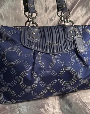 Vintage Y2K Coach Signature Blue Ashley Dot Optic Shoulder Bag thumbnail 1