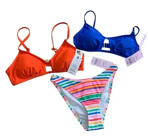 Wild Fable Shade & Shore‎ Bikini Bundle 3 Piece Set: 2 Tops, 1 Bottom beach NWT thumbnail 1