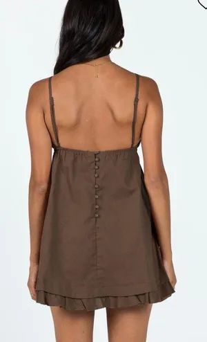 Princess Polly Empress Of Love Mini Dress Brown thumbnail 2