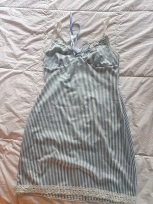 Striped blue dress Size XS thumbnail 1
