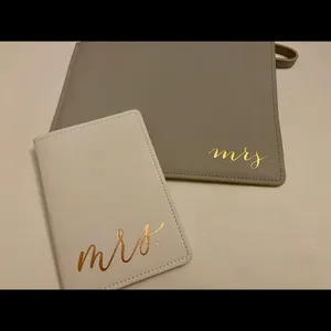 Bridal Honeymoon Passport Holder Clutch Set Mrs thumbnail 2