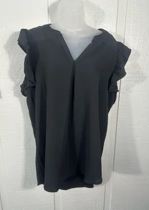 Geaux Styles Black Top Size Size Large EUC thumbnail 1
