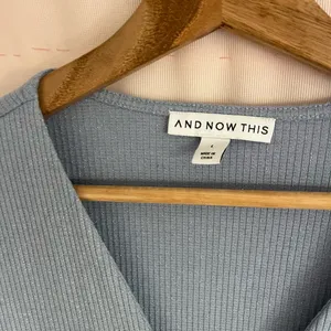 And Now This Light Blue Ribbed Top Size L thumbnail 6