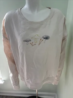 Pact Sweatshirt Baby Bella Mushroom Slouchy 100% Cotton Women's XL thumbnail 1