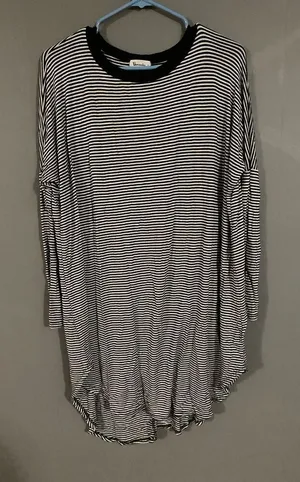 Vernacular Striped Tunic Long Sleeve Top Size Small thumbnail 1