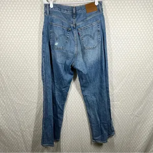 Levi’s Premium‎ High Rise Distressed Ribcage Straight Ankle Jeans thumbnail 6