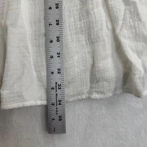 Pomander Place‎ White Dress Sleeveless Tiered Ruffle Neck Casual Medium thumbnail 3