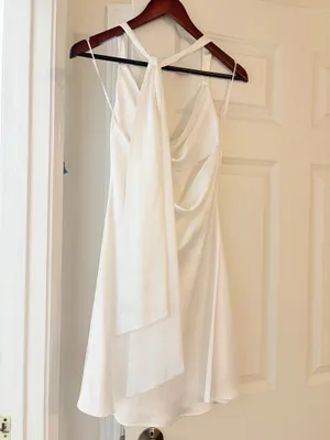 Altar'd State Satin White Mini Dress thumbnail 4