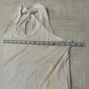 Lanston Twist Back Racerback Tank - White - NWT - Size L thumbnail 8