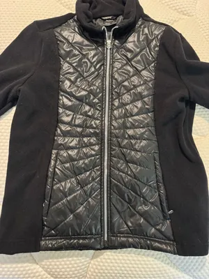 ZeroXposur Quilted Front Puffer Jacket with fleece sleeves thumbnail 4