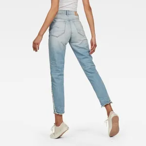 G Star Raw 3301 Jeans Size 28 Blue High Waist‎ Frayed Straight Crop Alternative thumbnail 2