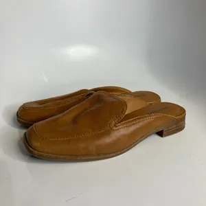 Lucky‎ Brand Lisinda slip on mules cognac leather women's size 8 business casual thumbnail 3