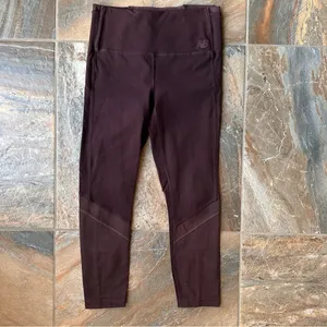 New Balance Dry Leggings Bundle Women's Size Medium Black and Maroon thumbnail 3