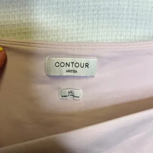 Aritzia Babaton Contour Short Sleeve Squareneck Bodysuit Lavender XL thumbnail 6