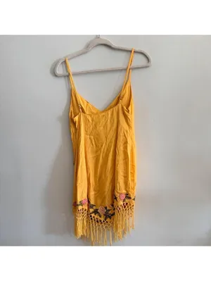 Urban Outfitters Carmen Embroidered Fringe Mini Dress thumbnail 6