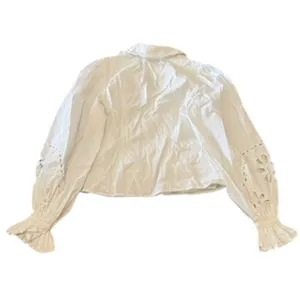 Tularosa Tess Button Up Shirt in White, Size M thumbnail 5