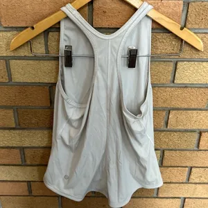Lululemon Ribbed Racerback Flowy Tank Top Off White Women’s Size Small thumbnail 2