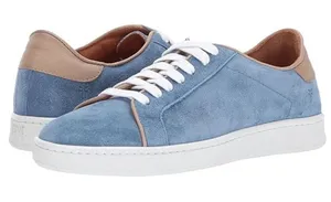 Frye Alexis Low Lace Aqua Suede Sneakers size 8 thumbnail 1