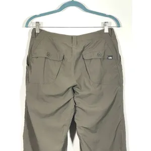 North Face Women's Hiking Pants Size 4 Beige Roll Tab Convertible Pant Pockets thumbnail 7