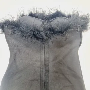 Superdown Ramona Bustier Dress in Black XL thumbnail 7
