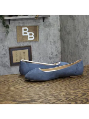 NWT Journee Collection Comfort Round-Toe Dress Flats KAVN Blue 10W thumbnail 8