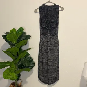 rag & bone Charcoal Sleeveless Midi Dress XS thumbnail 5