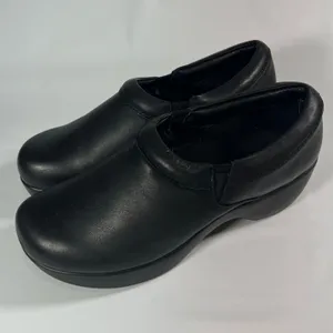 SR Max Geneva Women's Black‎ Leather Clog Slip-Resistant Work Shoes Nursing US9 thumbnail 3