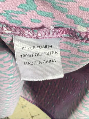 Jodifl Smocked Ruffle Sleeveless Top - Purple Pattern size small thumbnail 3