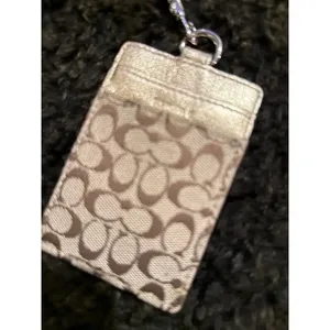 COACH Signature ID badge holder Gold thumbnail 2