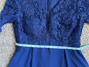 JJ’s House Mother of the Bride Formal Wedding Blue Lace Gown Dress thumbnail 8