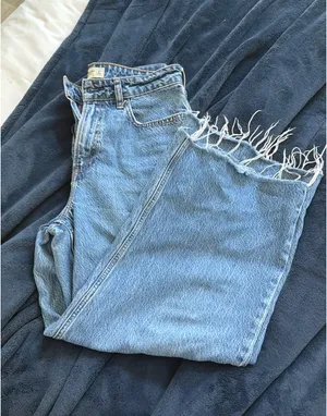 Abercrombie Wide Leg Crop Jeans Curve Love thumbnail 2