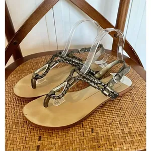 Dolce vita Dixon pewter braided strap sandals 8.5 thumbnail 2