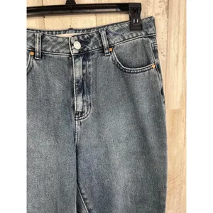 Pacsun Blue High-waisted Frayed Hem Classic Mom Jeans Size 28 100% Cotton thumbnail 2