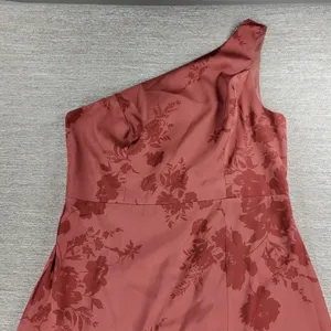 Birdy Grey Kira Dress XL Wild Rose Whimsical Bloom Matte Satin One Shoulder Maxi thumbnail 16
