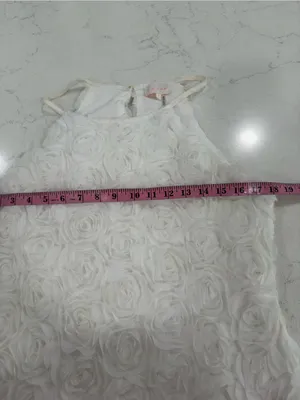 entro White Rosette Halter Mini Dress thumbnail 9