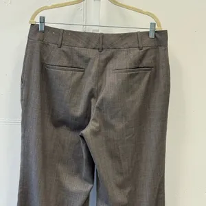 Ann Taylor Gray Herringbone Wide Leg Wool Blend Dress Pants Trousers Womens 12 thumbnail 5