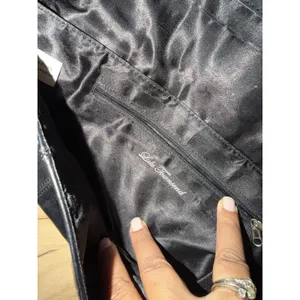 Lulu Townsend Evening Purse Bag Clutch Black Leather M thumbnail 4