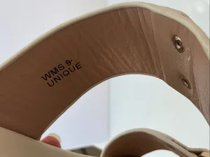 DV by Dolce Vita Neutral Beige Double Buckle Slide Sandals thumbnail 8