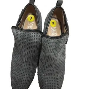 Franco Sarto Size 9 Women’s Dakota Gray Suede Perforated Ankle Boots thumbnail 2